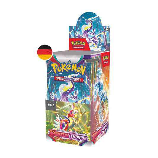 Pokémon Karmesin & Purpur Display 18 Booster - Deutsch