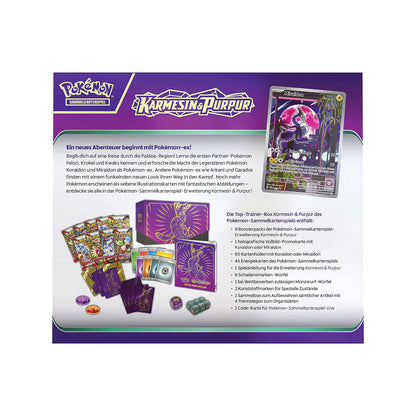 Pokémon Top-Trainer Box Karmesin & Purpur Miraidon - Deutsch