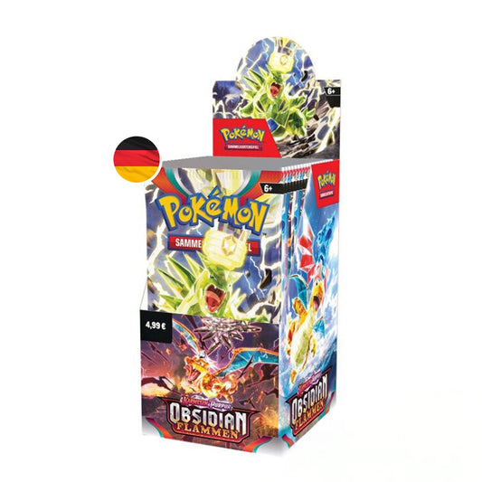 Pokémon Obsidian Flammen Display 18 Booster - Deutsch