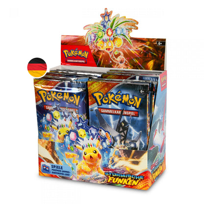 Pokémon Stürmische Funken Display 36 Booster - Deutsch